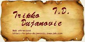 Tripko Dujanović vizit kartica